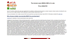 Desktop Screenshot of dbog.com